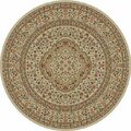 Concord Global Trading 5 ft. 3 in. Ankara Kerman - Round, Ivory 61420